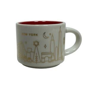 New York NY Starbucks mini Mug Cup DEMI 2oz ORNAMENT You Are Here Collection